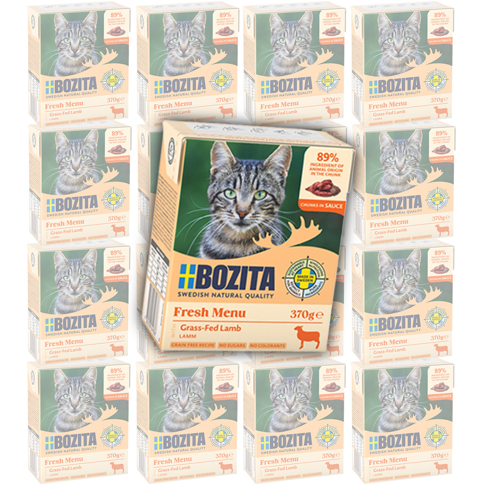 BOZITA Karma Mokra dla Kota Jagnięcina w Sosie Zestaw 16x370g